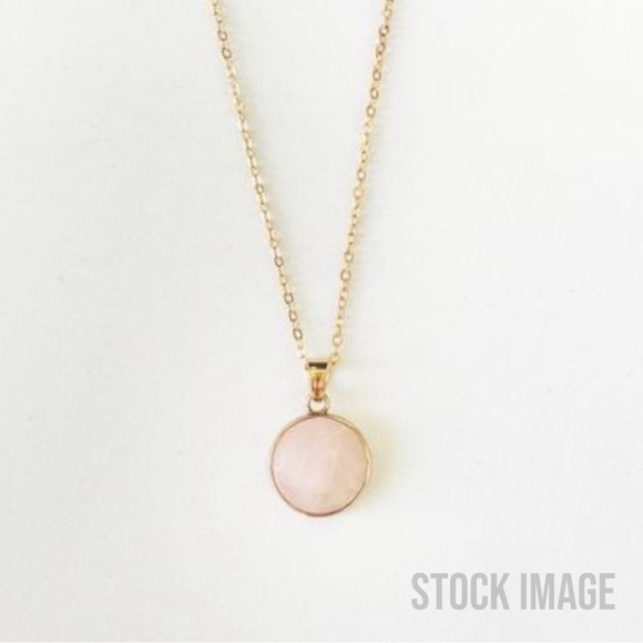 NWT Sanctuary Feminine Rose Quartz Long Necklace - Picture 3 of 12